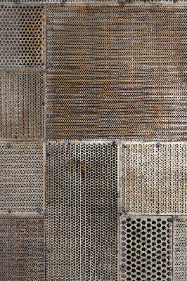 Estor decorativo para pared metálica