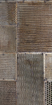 Estor decorativo para pared metálica