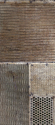 Estor decorativo para pared metálica