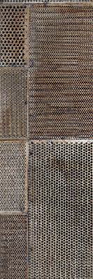 Estor decorativo para pared metálica