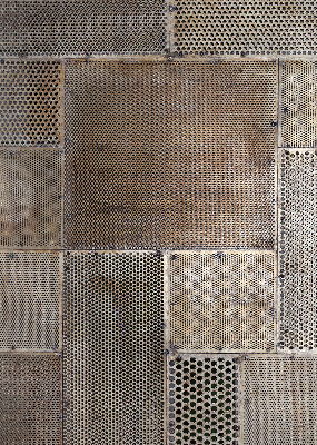 Estor decorativo para pared metálica