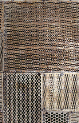 Estor decorativo para pared metálica