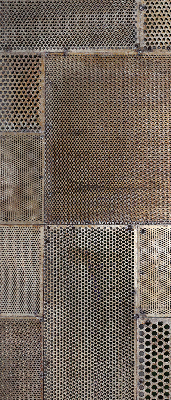 Estor decorativo para pared metálica