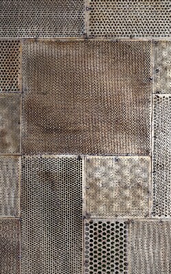 Estor decorativo para pared metálica