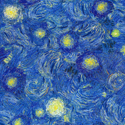 Estor opaco pintado de azul