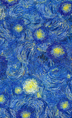 Estor opaco pintado de azul