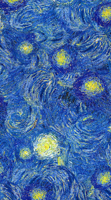 Estor opaco pintado de azul