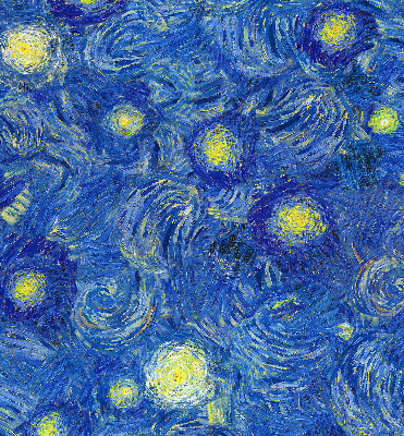 Estor opaco pintado de azul