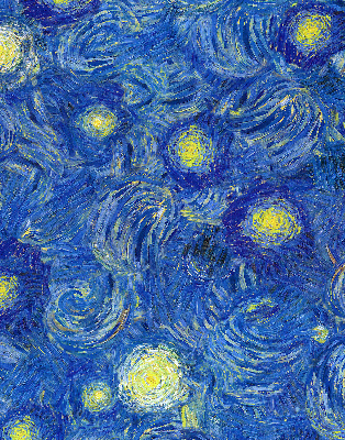 Estor opaco pintado de azul
