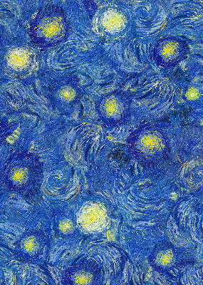 Estor opaco pintado de azul