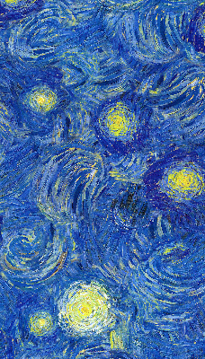 Estor opaco pintado de azul