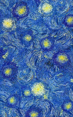 Estor opaco pintado de azul
