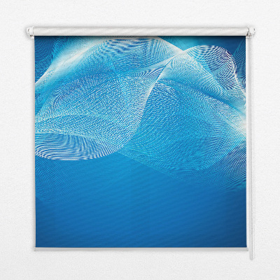 Estor decorativo animación azul
