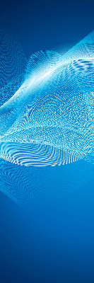 Estor decorativo animación azul