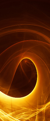 Estor enrollable de tela en abstracción naranja