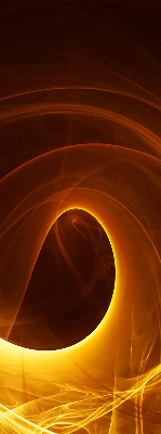Estor enrollable de tela en abstracción naranja