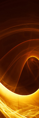 Estor enrollable de tela en abstracción naranja