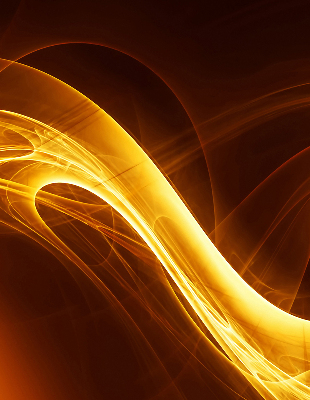 Estor enrollable de tela en abstracción naranja