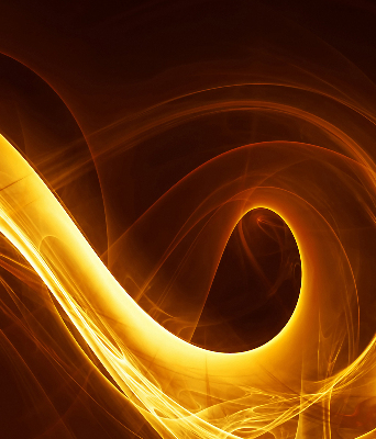 Estor enrollable de tela en abstracción naranja