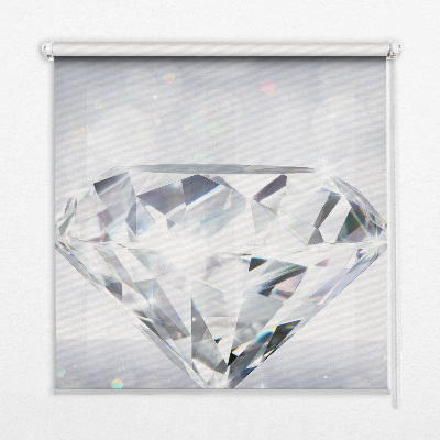 Estor enrollable de tela diamantes