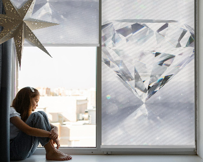 Estor enrollable de tela diamantes
