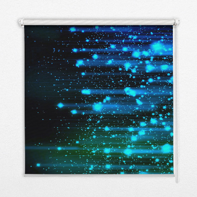 Estor decorativo granizo azul