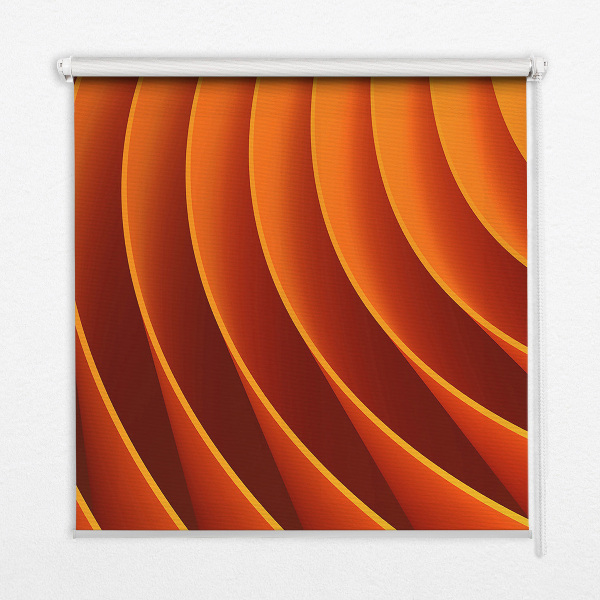 Estor decorativo de abstracción naranja