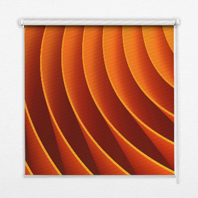 Estor decorativo de abstracción naranja