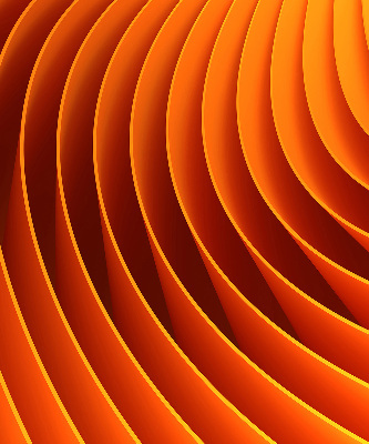 Estor decorativo de abstracción naranja