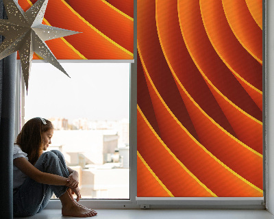 Estor decorativo de abstracción naranja