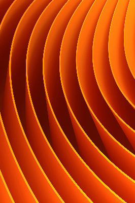 Estor decorativo de abstracción naranja