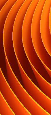 Estor decorativo de abstracción naranja