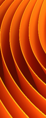 Estor decorativo de abstracción naranja