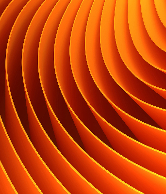 Estor decorativo de abstracción naranja