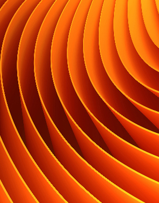 Estor decorativo de abstracción naranja