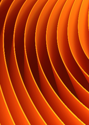 Estor decorativo de abstracción naranja