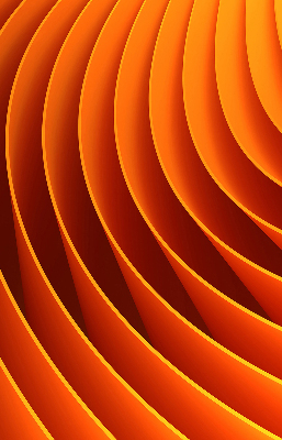 Estor decorativo de abstracción naranja