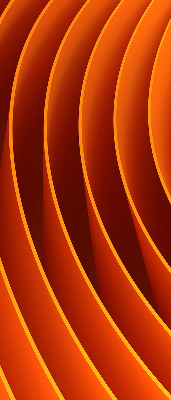 Estor decorativo de abstracción naranja