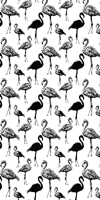 Estor enrollable de tela de flamencos negros