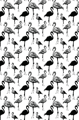 Estor enrollable de tela de flamencos negros