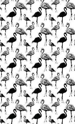 Estor enrollable de tela de flamencos negros