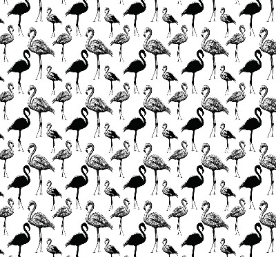Estor enrollable de tela de flamencos negros