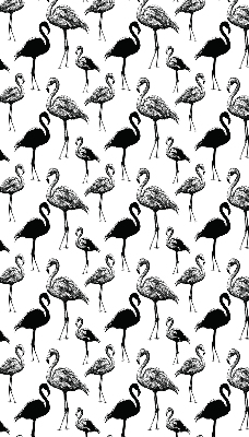 Estor enrollable de tela de flamencos negros