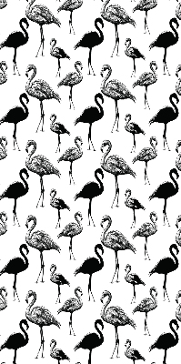 Estor enrollable de tela de flamencos negros