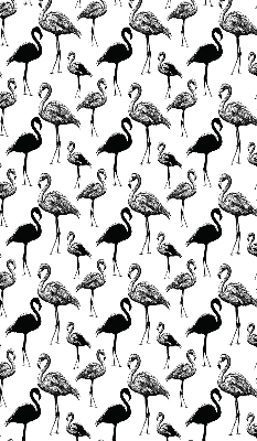 Estor enrollable de tela de flamencos negros