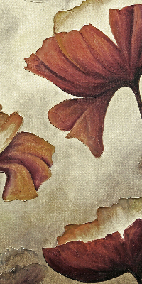 Estor opaco de flores