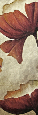 Estor opaco de flores