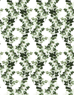 Estor decorativo con hojas