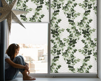 Estor decorativo con hojas