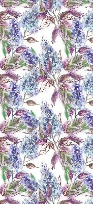 Estor decorativo con flores de verano